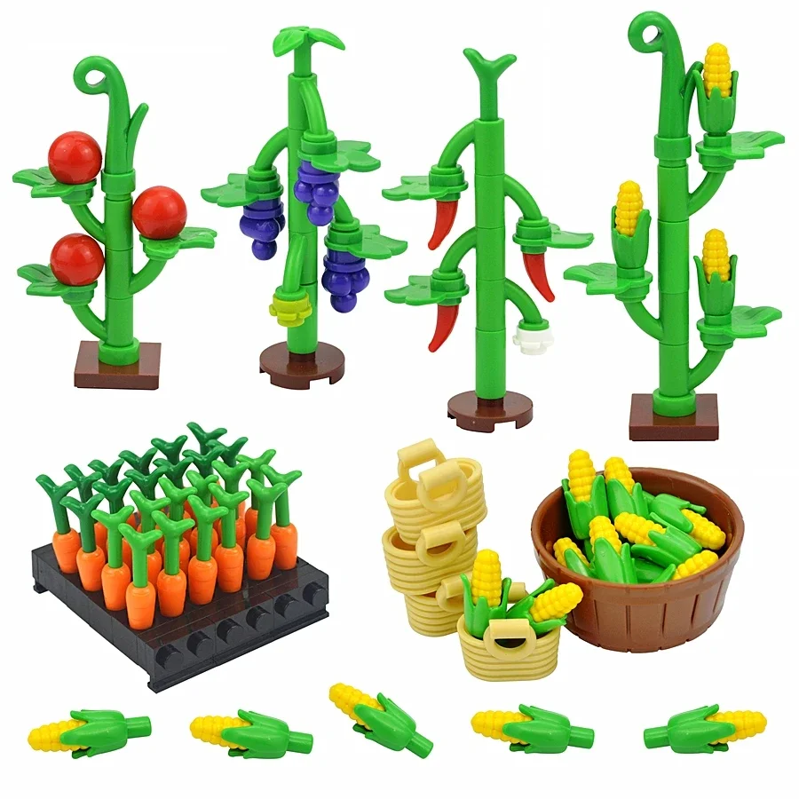 Lego Set City - MOC Orchard Farm Bricks Corn Grape