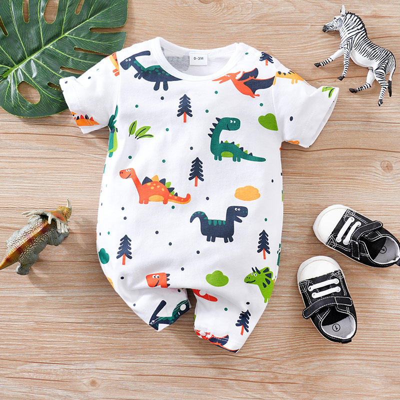 Baby Products On Sale - Newborn Clothes Cute Cartoon Dinosaur Full