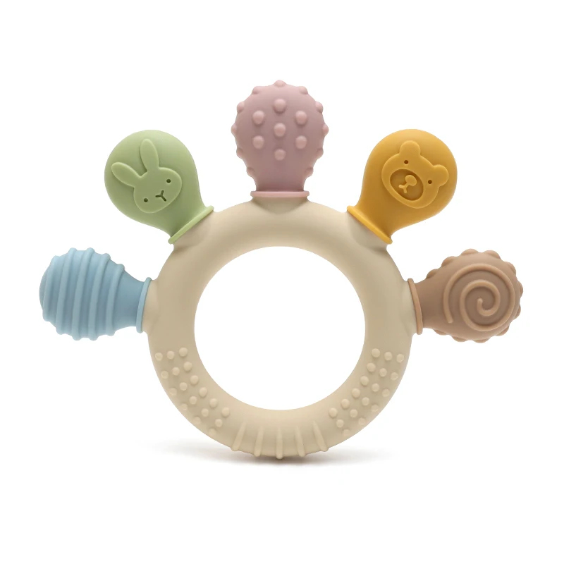 Baby Products Application - New hand multicolor Silicone Baby Ring