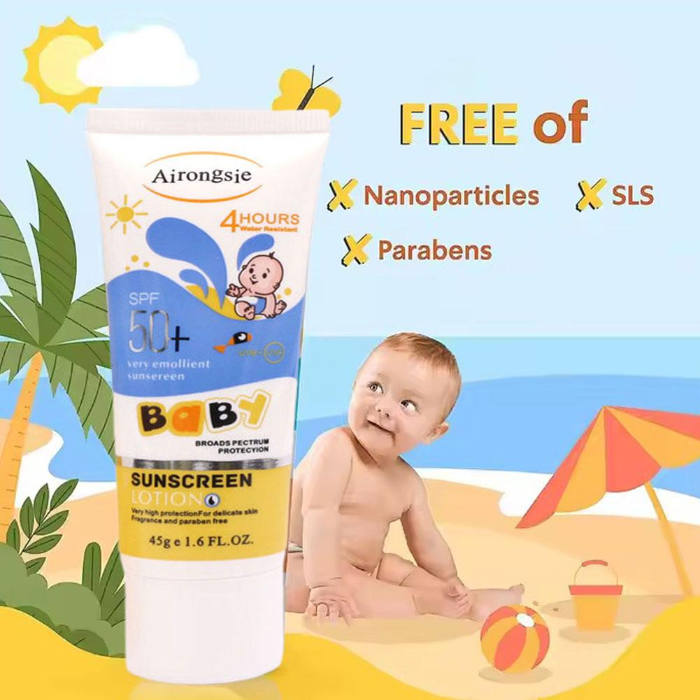 Airongsje SPF50+ Baby Sunscree - огляд і ціна Baby Sunscreen Lotion