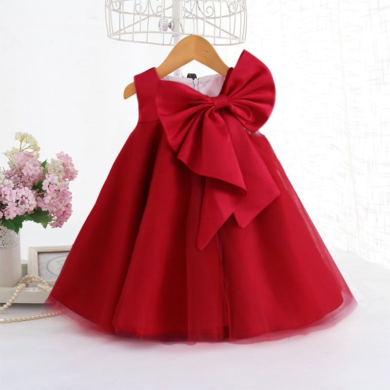 Summer Big Bow Baby Girl Dress - огляд і ціна Baby Products Manufacturers