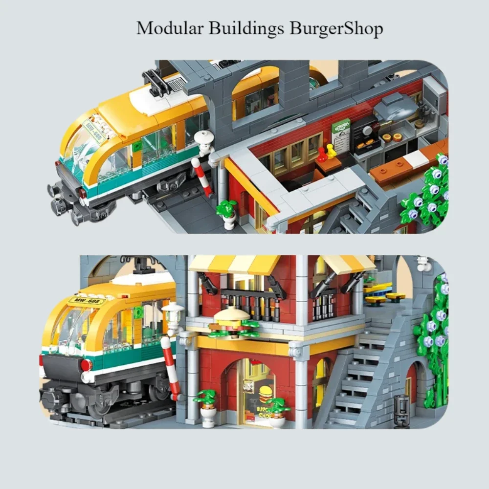 BurgerShop Building Blocks Set - огляд і ціна Lego Set City