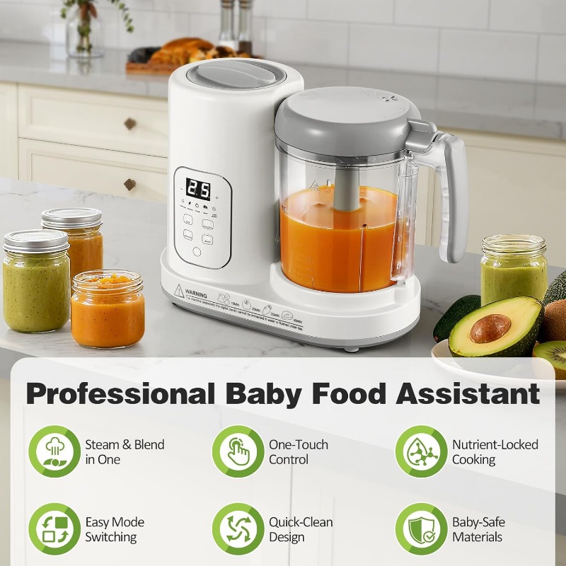 Baby Food Maker Steamer Blende - огляд і ціна Baby Food Maker Blender