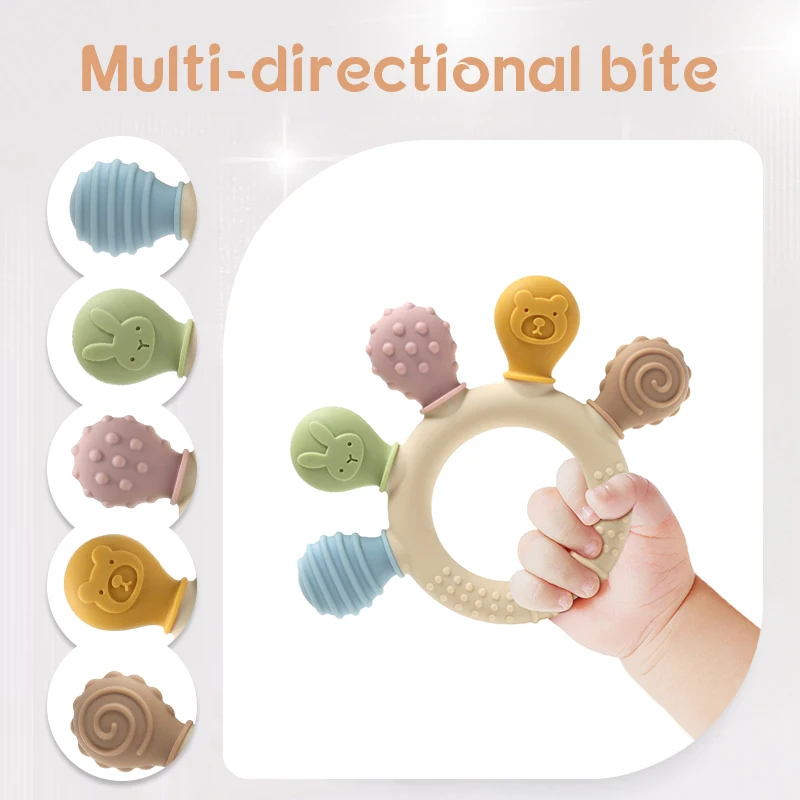 New hand multicolor Silicone B - огляд і ціна Baby Products Application