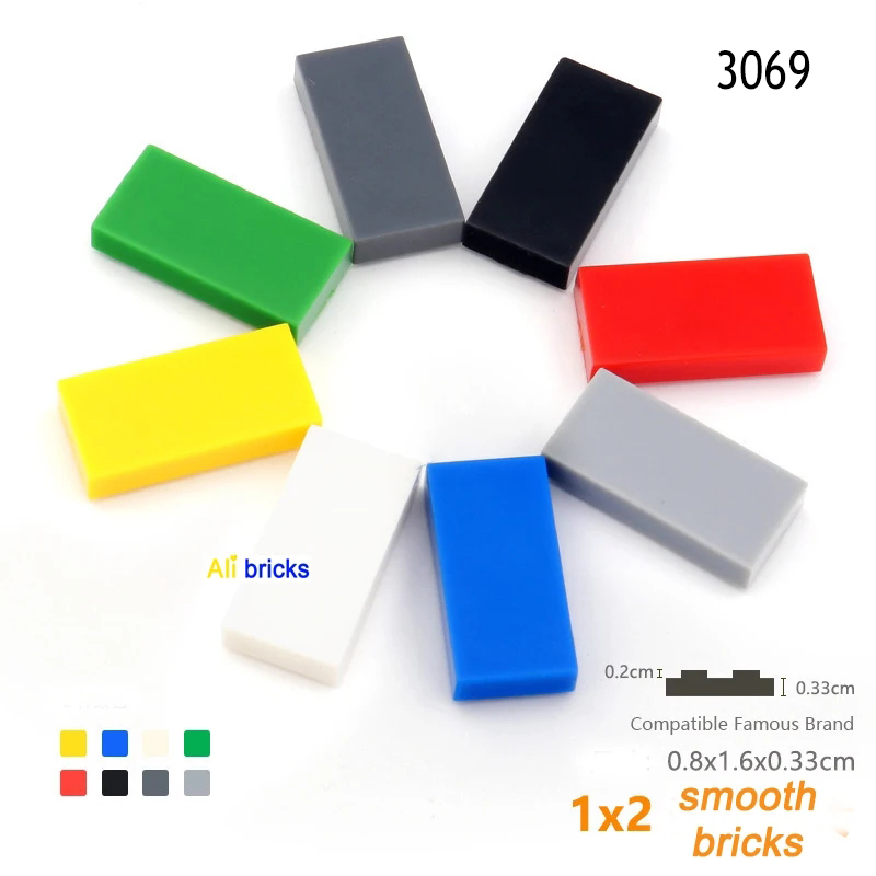 50pcs/lot 1x2 Tile Building Bl - огляд і ціна Lego Set City