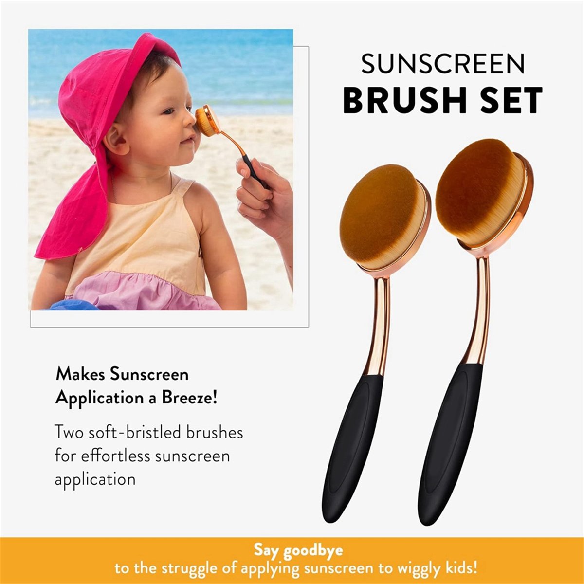 AA83 Sunscreen Brush Set - Lot - огляд і ціна Baby Sunscreen Lotion